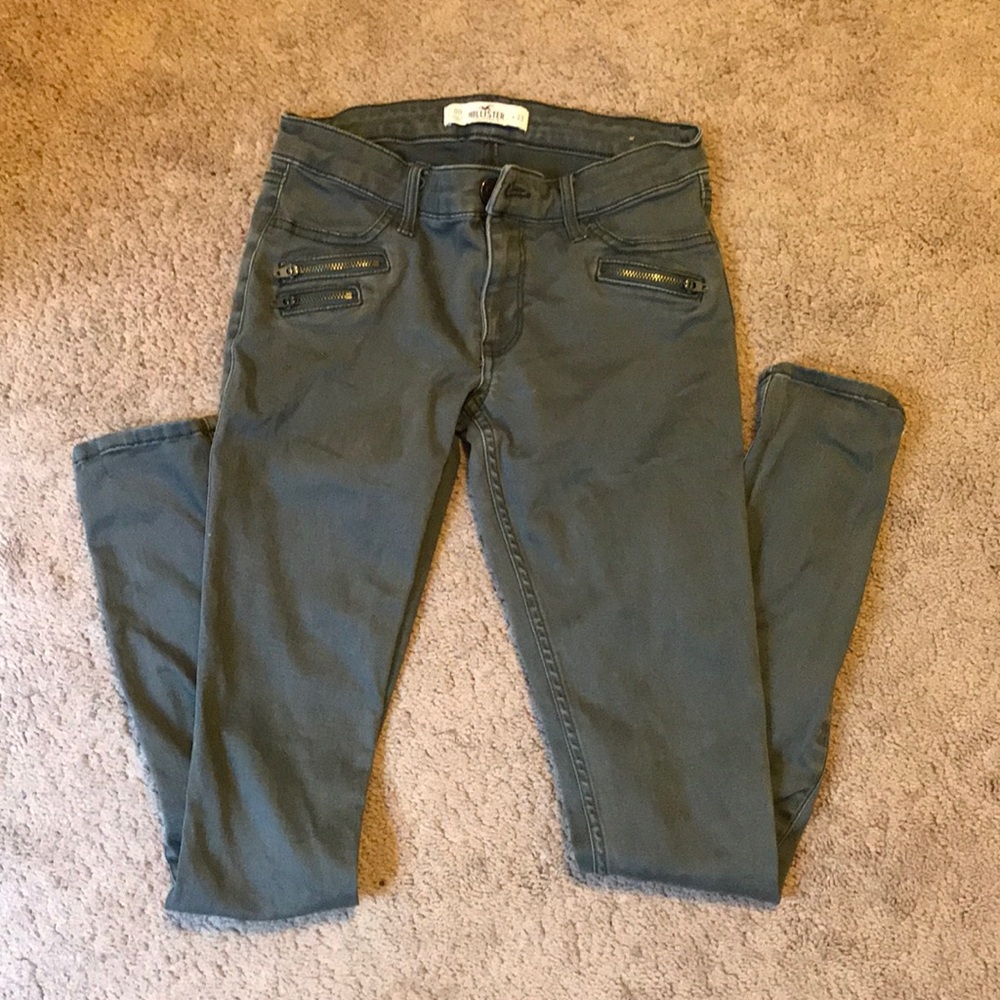 Dark green jeans